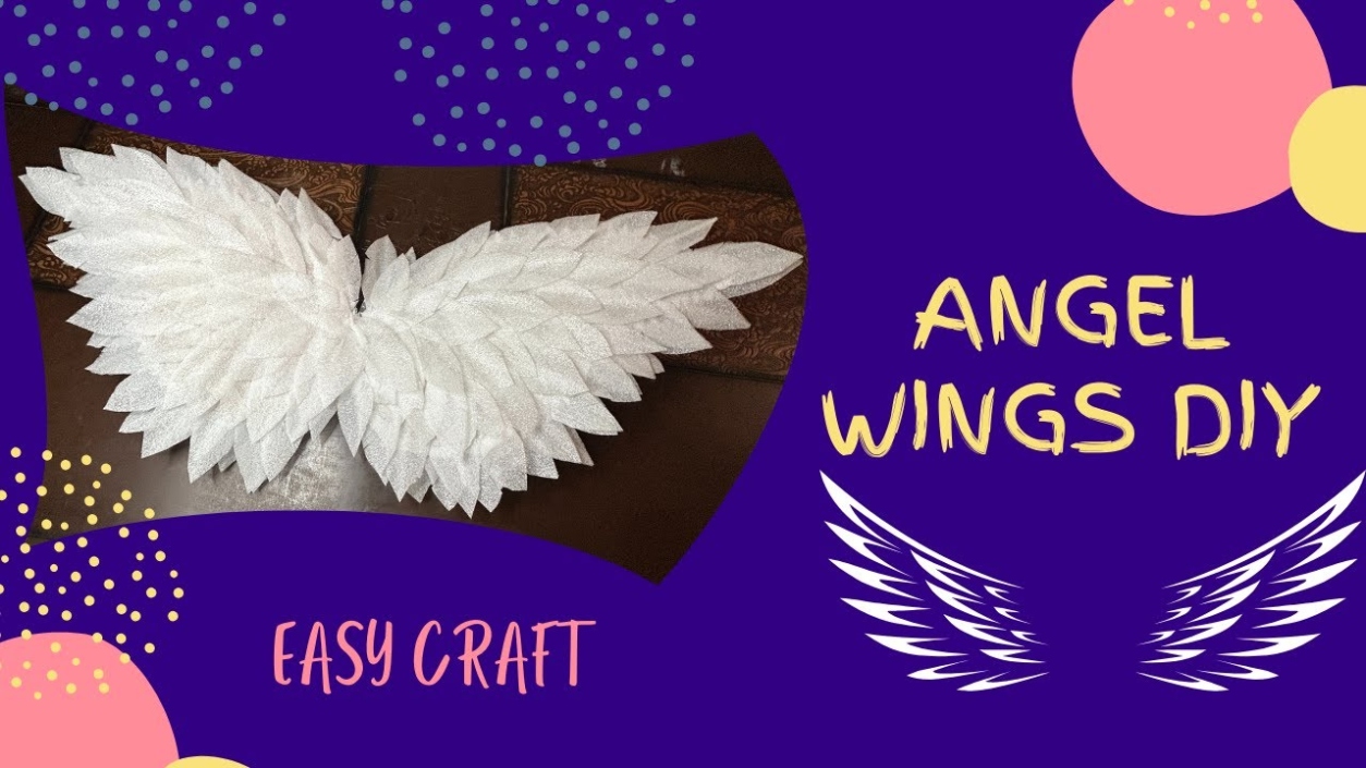 Backdate 2 BUDGET FRIENDLY AND EASY ANGEL WINGS / DIY ANGEL WINGS MADE OF