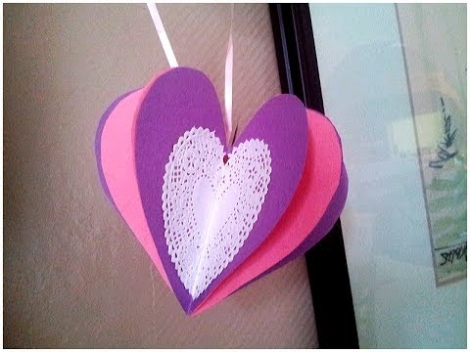 Niche Utama 2 How To Make A D Paper Heart Valentine's Day Craft