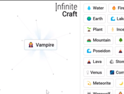 Bite Into Creativity: Crafting Your Own Vampire In Infinite Craft